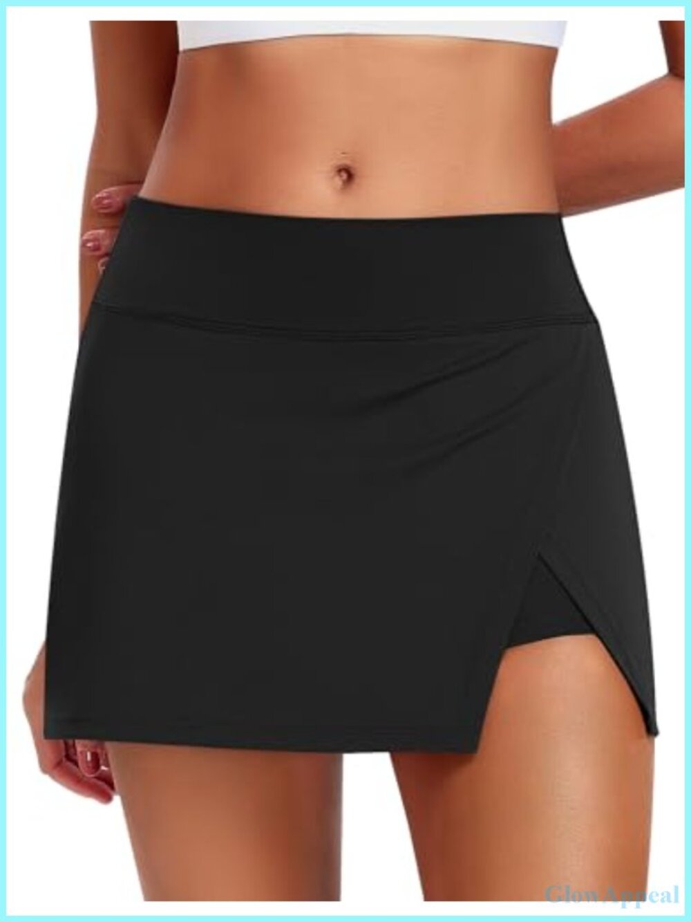 Tennis Skirt for Women Mini Split Hem Golf Skort with Pockets